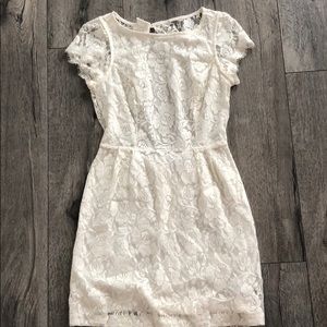 Lace open back dress
